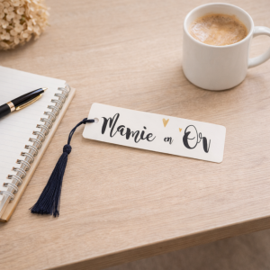 Marque pages mamie en or
