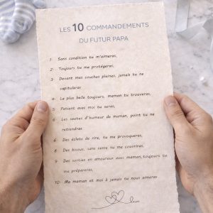 10 commandements du futur papa