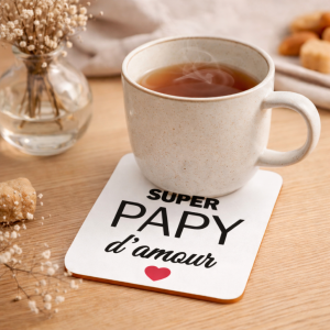 Dessous de verre super papy d'amour