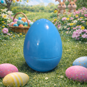 Oeufs bleu avec chocolats à personnaliser