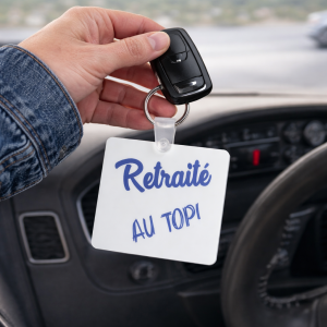Porte clés bois retraité au top