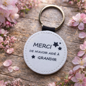 Porte-clés merci de m'avoir aidé à grandir