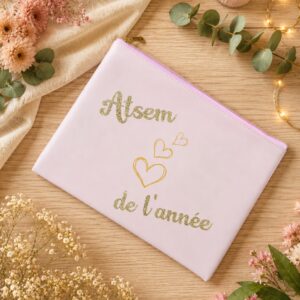 Pochette personnalisée Atsem de l'année