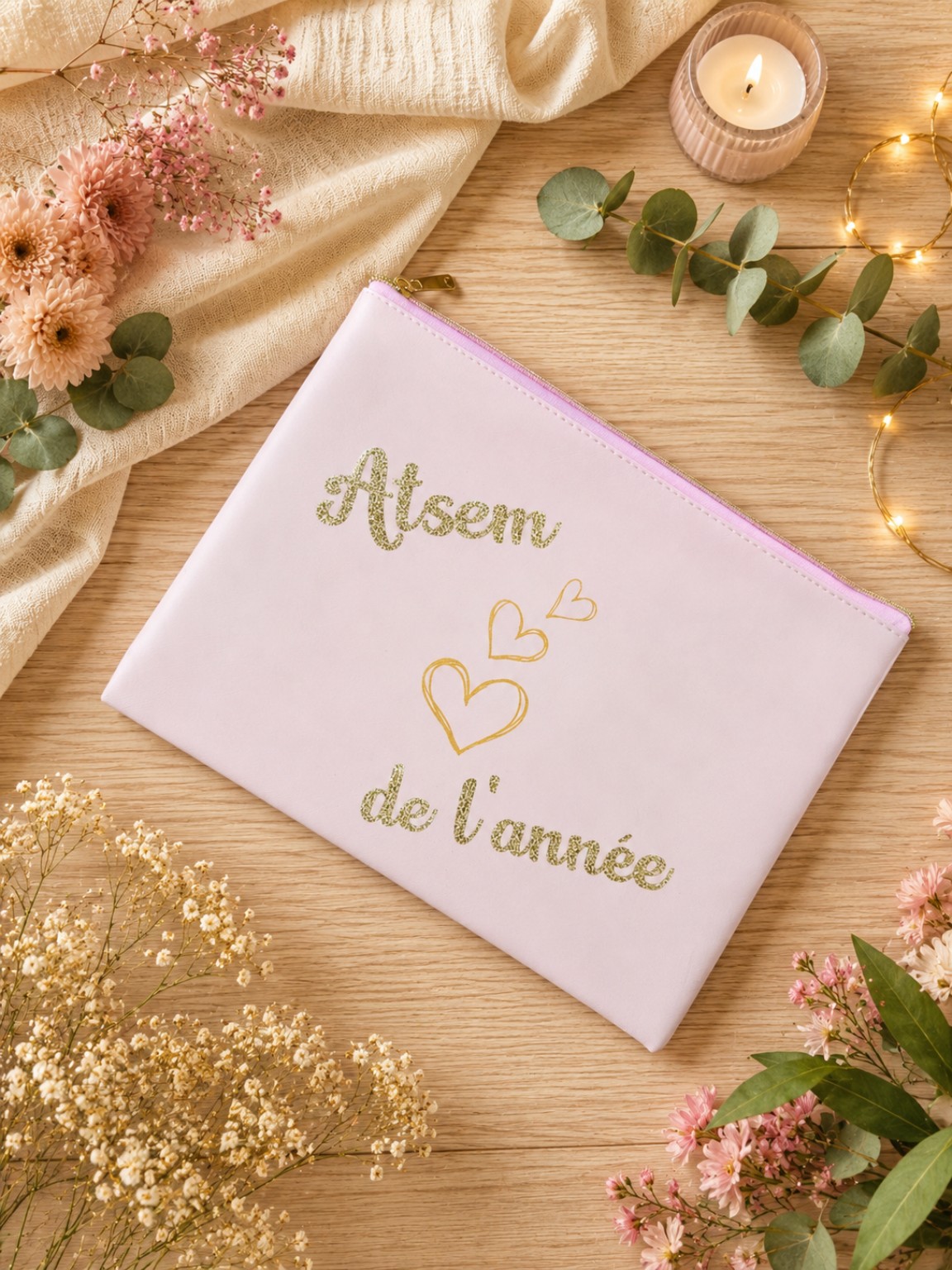 Pochette personnalisée Atsem de l'année