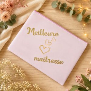 Pochette personnalisée meilleure maîtresse